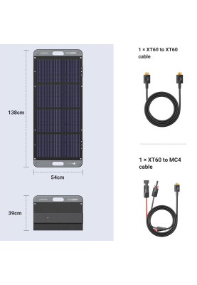 Сонячна панель Ugreen Solar Panel SC100 100W IP67 MPPT XT60+MC4