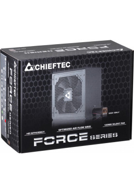 Блок Живлення 550W Chiefteс FORCE CPS-550S, 120 mm, >85%, Retail Box