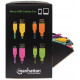 Кабель USB AM-micro BM, 0.5 м, кольорове обплетення,  Box (60 шт) Manhattan