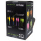 Кабель USB AM-micro BM, 0.5 м, кольорове обплетення,  Box (60 шт) Manhattan
