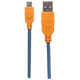 Кабель USB AM-micro BM, 0.5 м, кольорове обплетення,  Box (60 шт) Manhattan