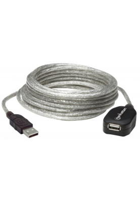 Кабель USB AM-AF (продовжувач), 5.0 м, активний, RTL Manhattan