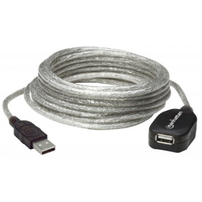 Кабель USB AM-AF (продовжувач), 5.0 м, активний, RTL Manhattan