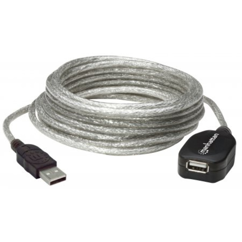 Кабель USB AM-AF (продовжувач), 5.0 м, активний, RTL Manhattan