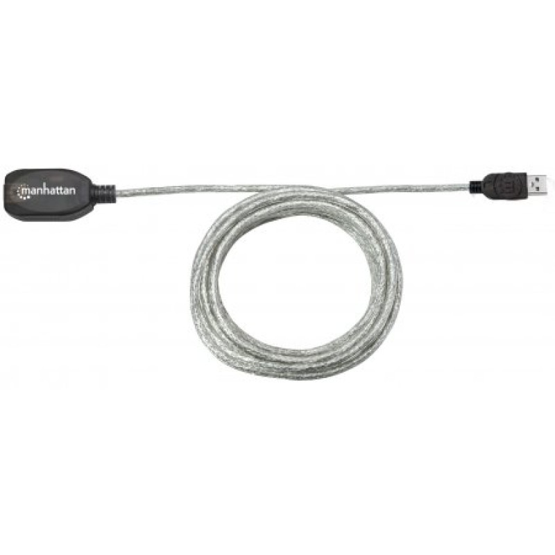 Кабель USB AM-AF (продовжувач), 5.0 м, активний, RTL Manhattan