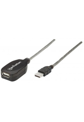 Кабель USB AM-AF (продовжувач), 5.0 м, активний, RTL Manhattan