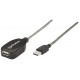Кабель USB AM-AF (продовжувач), 5.0 м, активний, RTL Manhattan