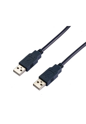 Кабель USB AM-AM, 1.0 м, чорний