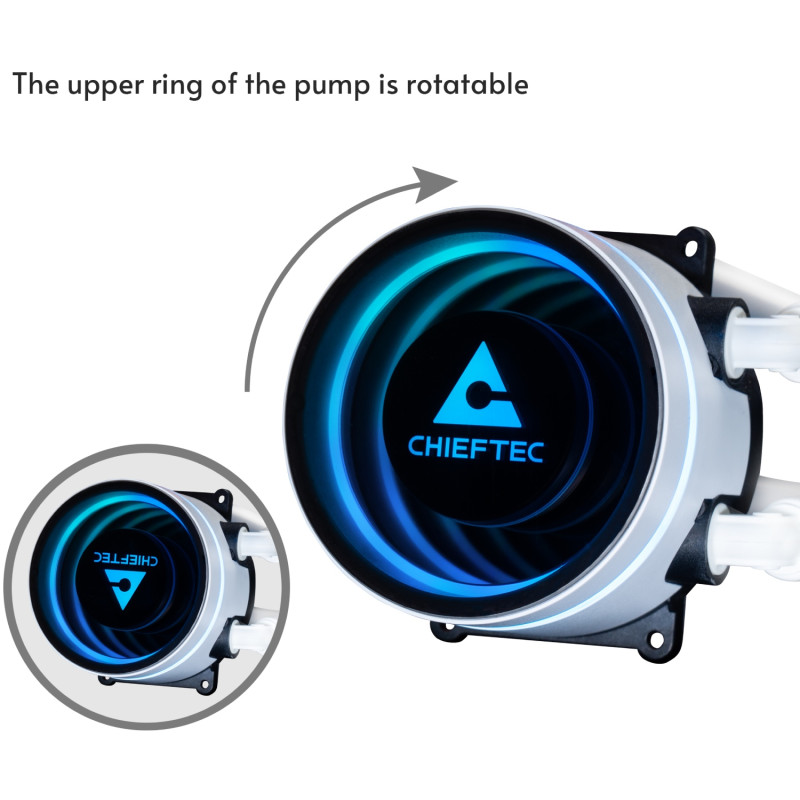 Система водяного охолодження Chieftec Iceberg 360 ARGB WHITE