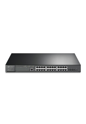 Комутатор TP-Link TL-SG3428XMP 24xGE/PoE+384W 4x10GE SFP+ L2 JetStream 19" 1U