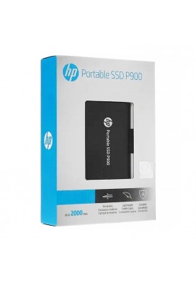 SSD external, USB 3.2 Gen2 Type-C  512Gb, HP P900, TLC, Black, чорний, Retail