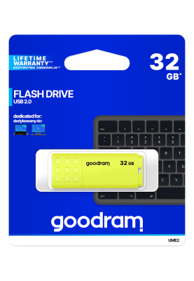 Пам'ять USB Flash GoodRAM 32GB USB 2.0 UME2 Yellow, Retail