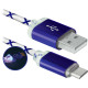Кабель USB AM-micro BM, 1.0 м, синій, 08-03LT Defender
