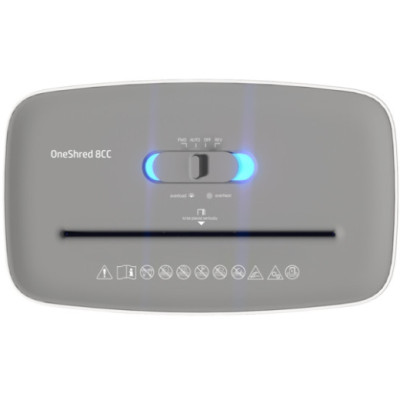 Знищувач документів HP OneShred 8CC, Black, A4, 80g х 8 листів, 5*18, 15 л., P-4