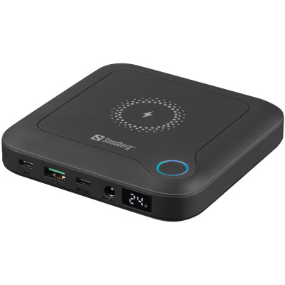 УМБ Sandberg 24000mAh 85W PD All-in1 Laptop, UPS mode,  DC 12-24V/4А, USB, Type-C OUT PD