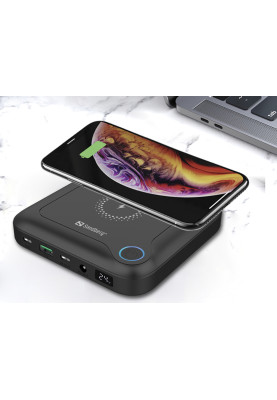 УМБ Sandberg 24000mAh 85W PD All-in1 Laptop, UPS mode,  DC 12-24V/4А, USB, Type-C OUT PD