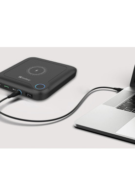 УМБ Sandberg 24000mAh 85W PD All-in1 Laptop, UPS mode,  DC 12-24V/4А, USB, Type-C OUT PD