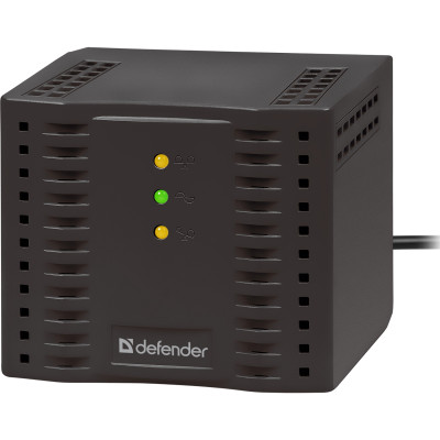 Стабілізатор напруги Defender AVR Premium 1500 600 Вт, 4 розетки, чорний Стабілізатор напруги Defender AVR Premium 1500 600 Вт, 4 розетки, чорний