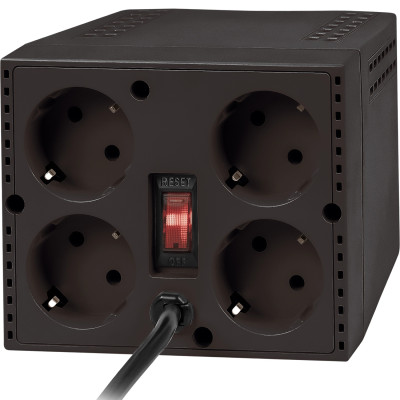Стабілізатор напруги Defender AVR Premium 1500 600 Вт, 4 розетки, чорний Стабілізатор напруги Defender AVR Premium 1500 600 Вт, 4 розетки, чорний