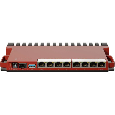 Маршрутизатор Mikrotik L009UiGS-RM, 800MHz CPU, 512MB RAM, 128MB NAND, 8x1G Ethernet ports, 1xSFP (2.