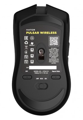 Мишка Hator Pulsar Wireless Black