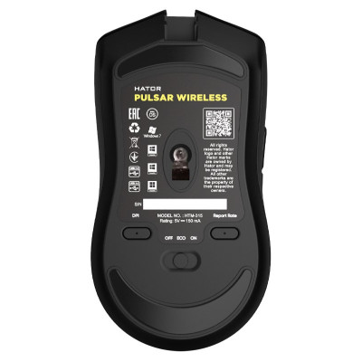 Мишка Hator Pulsar Wireless Black