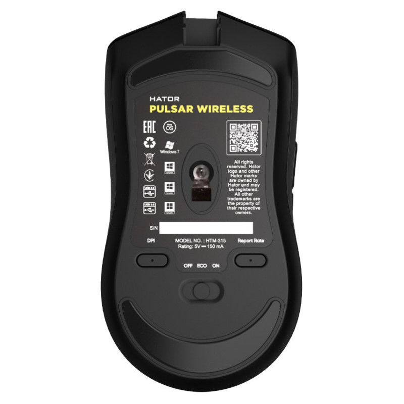 Мишка Hator Pulsar Wireless Black