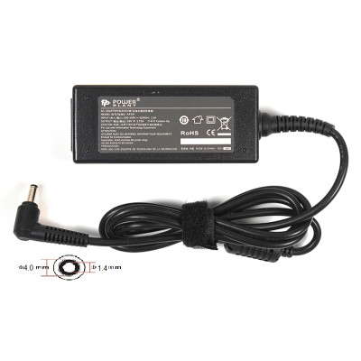 Блок живлення для ноутбуків PowerPlant ASUS 220V, 19V 33W 1.75A (4.0*1.35)