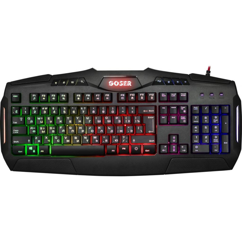 Клавіатура ігрова Defender Goser GK-772 RGB USB, чорна