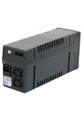 ДБЖ Powercom BNT-600AP (IEC), 600ВА/360Вт, розетка IEC*2шт, порт USB