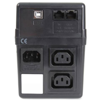 ДБЖ Powercom BNT-600AP (IEC), 600ВА/360Вт, розетка IEC*2шт, порт USB