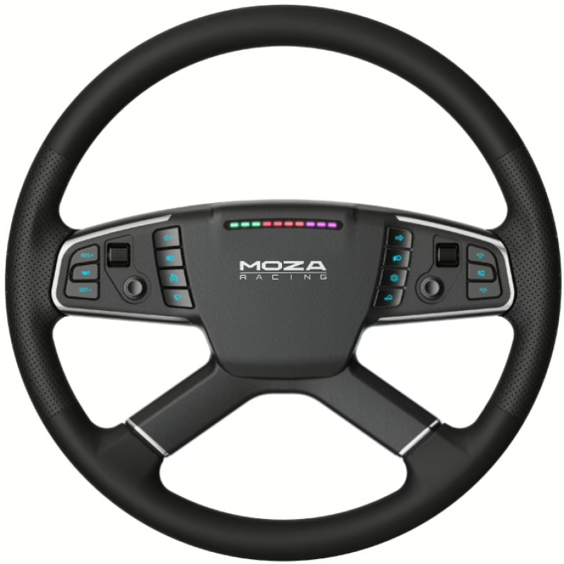 Кермо MOZA Racing TSW Truck  40cм.,14 кн. RGB, чорне