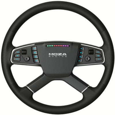 Кермо MOZA Racing TSW Truck  40cм.,14 кн. RGB, чорне