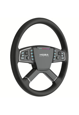 Кермо MOZA Racing TSW Truck  40cм.,14 кн. RGB, чорне
