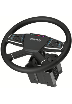 Кермо MOZA Racing TSW Truck  40cм.,14 кн. RGB, чорне