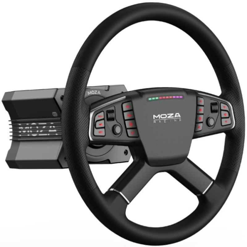 Кермо MOZA Racing TSW Truck  40cм.,14 кн. RGB, чорне