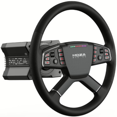Кермо MOZA Racing TSW Truck  40cм.,14 кн. RGB, чорне