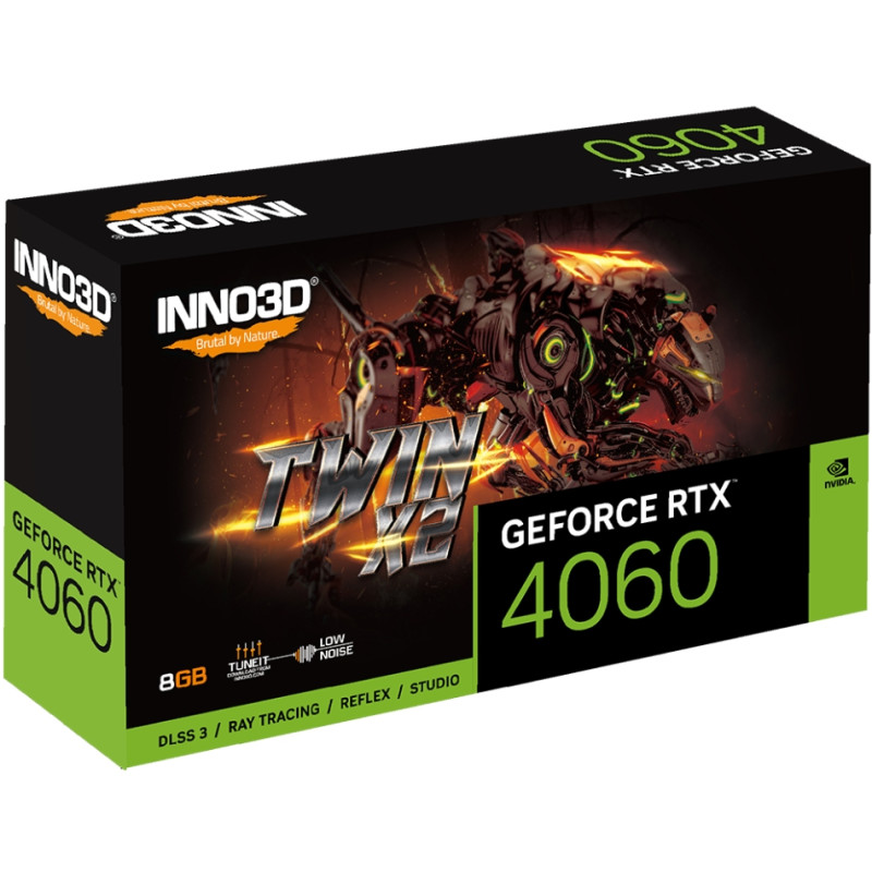 GeForce RTX4060 Inno3D TWIN X2, 8GB GDDR6, 128bit, PCI Express 4.0 X8