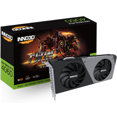 GeForce RTX4060 Inno3D TWIN X2, 8GB GDDR6, 128bit, PCI Express 4.0 X8