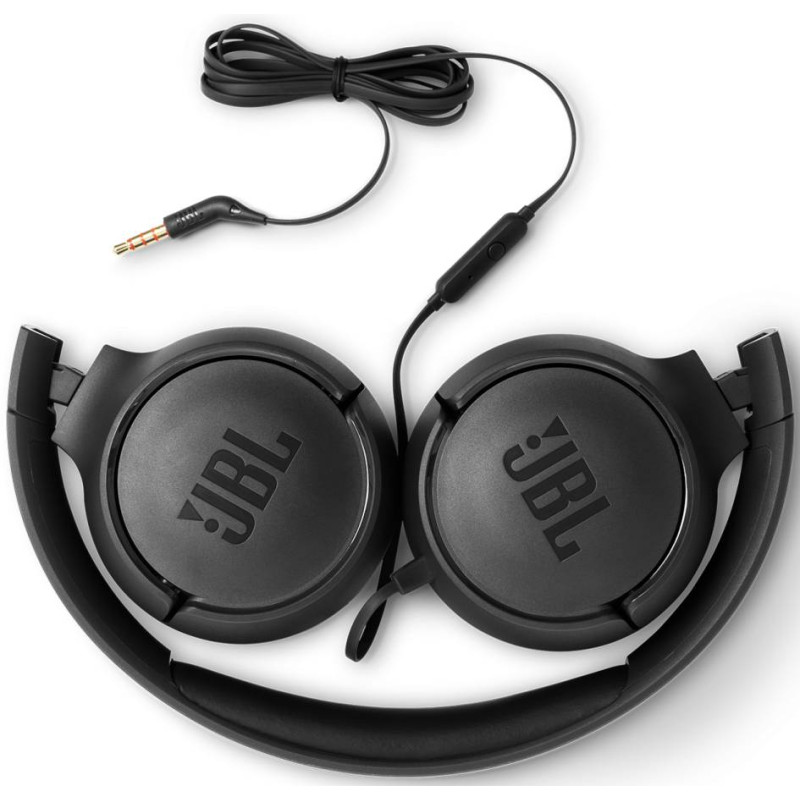 Навушники JBL T500 On-ear Mic Чорний