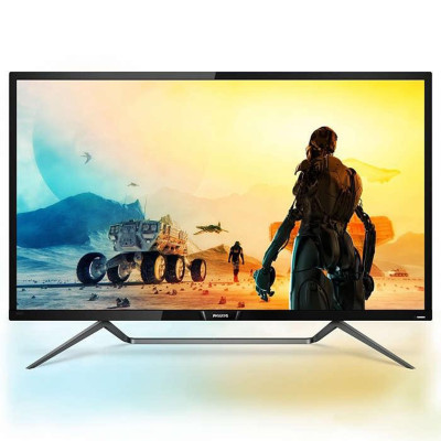 Монітор TFT 42.5" Philips 436M6VBPAB, MVA, 4K, HDR, HDMI, DP, mDP, USB-C, USB хаб, колонки, чорний
