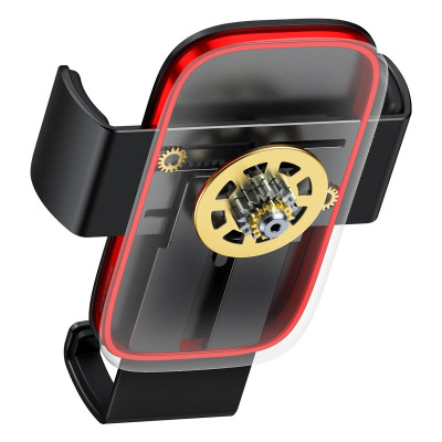 Автомобільне кріплення для смартфона 4.7-6.5" Gravity Metal Age2 (На решітку) Baseus Чорне