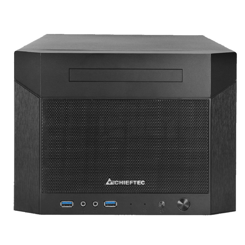 Корпус Chieftec PRO CUBE MINI CN-01B-OP miniITX, без БЖ, Black