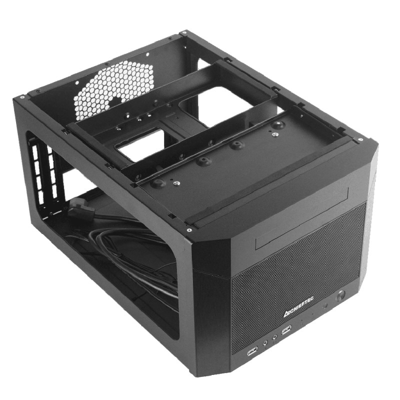 Корпус Chieftec PRO CUBE MINI CN-01B-OP miniITX, без БЖ, Black