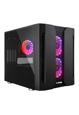 Корпус Chieftec Chieftronic M2 GM-02B-OP 3x120mm A-RGB fan, mATX, без БЖ, Black