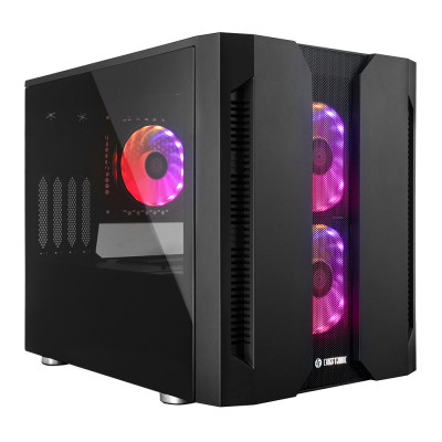 Корпус Chieftec Chieftronic M2 GM-02B-OP 3x120mm A-RGB fan, mATX, без БЖ, Black