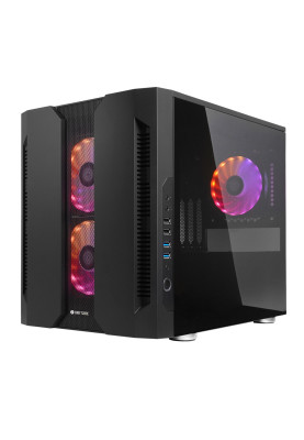 Корпус Chieftec Chieftronic M2 GM-02B-OP 3x120mm A-RGB fan, mATX, без БЖ, Black