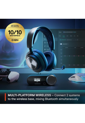 Ігрова гарнітура SteelSeries Arctis Nova Pro Wireless P Black PC/PS/SW/MAC/MOB