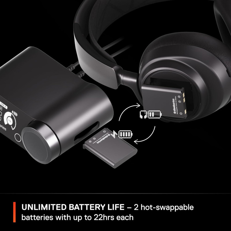 Ігрова гарнітура SteelSeries Arctis Nova Pro Wireless P Black PC/PS/SW/MAC/MOB