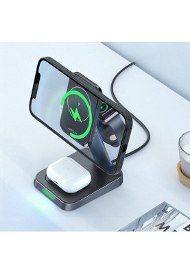Зарядний пристрій Wireless QI 3in1 18W E3 Acefast